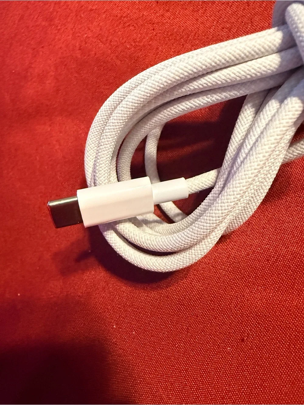 20ft White Braided USB-C Charging Cable - Universal Fast Charge